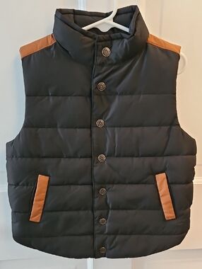 Janie and Jack Navy and Cream Sherpa-Lined Jacket